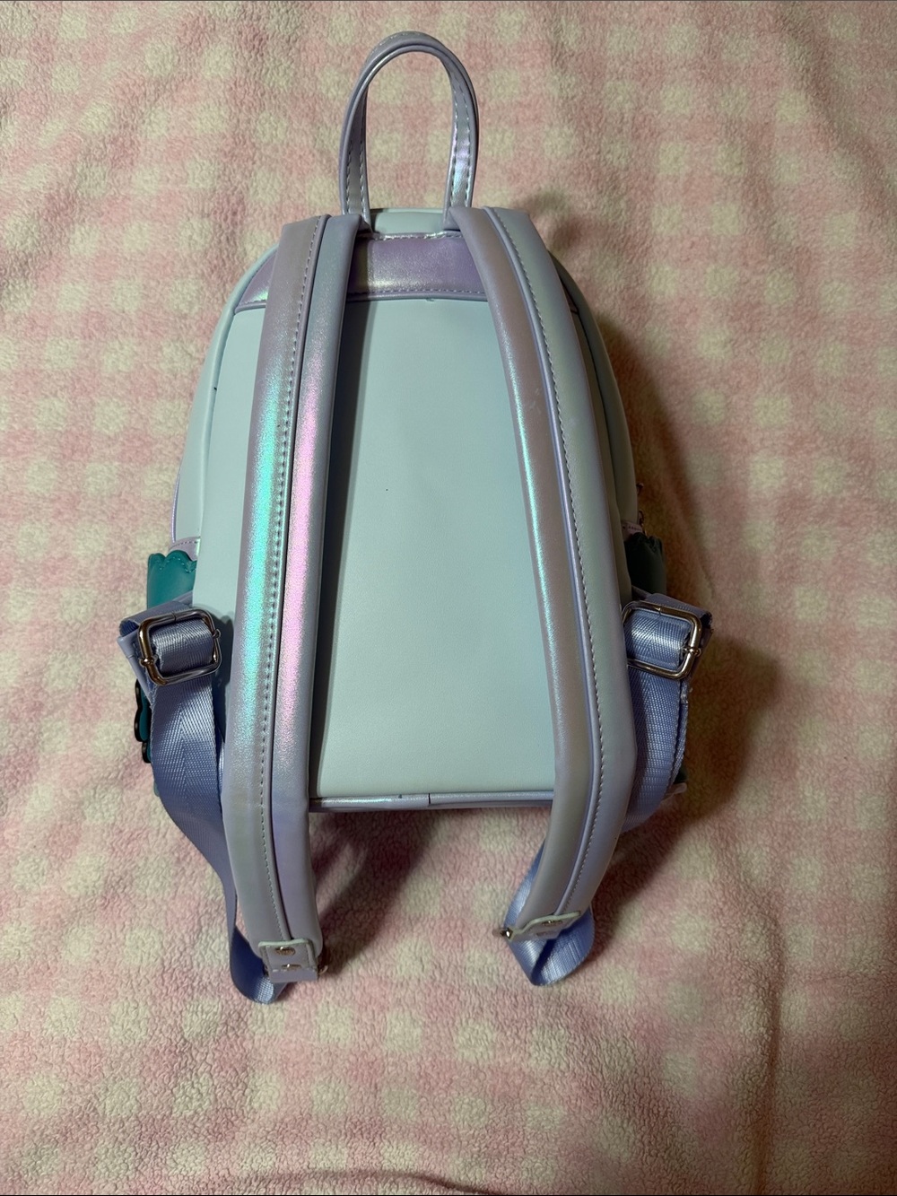 Loungefly Eeyore Floral Butterfly Mini Backpack - Teal & Lavender - Picture 4 of 11